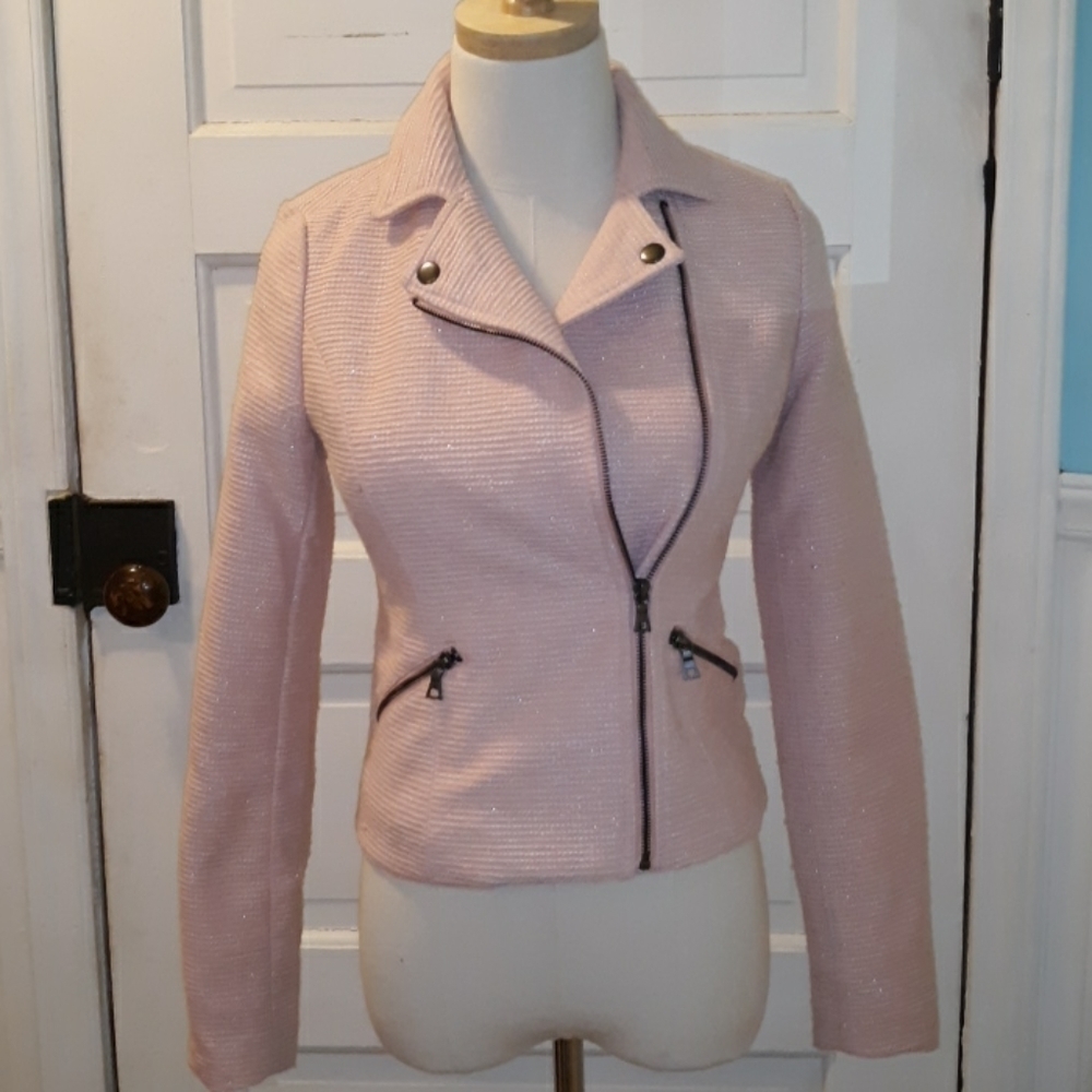 Candies XS pink moto blazer jacket